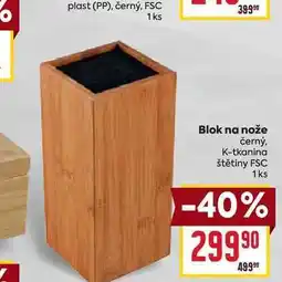 Billa Blok na nože černý, K-tkanina štětiny FSC 1ks nabídka