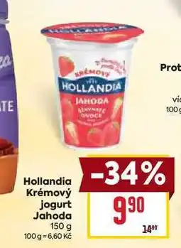 Billa Hollandia Krémový jogurt Jahoda 150 g nabídka