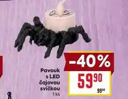 Billa Pavouk s LED čajovou svíčkou 1ks nabídka