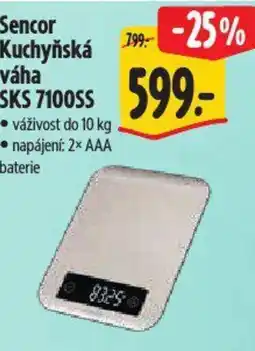 Albert Sencor Kuchyňská váha SKS 7100SS nabídka