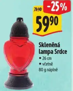 Albert Skleněná lampa Srdce nabídka
