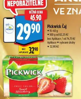 Albert Pickwick Čaj nabídka