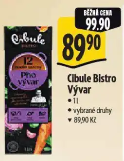 Albert Cibule Bistro Vývar nabídka