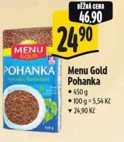Albert Menu Gold Pohanka nabídka