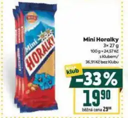 Billa Mini Horalky nabídka