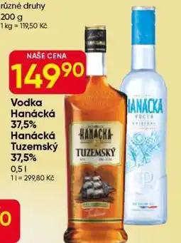 Hruška Vodka Hanácká 37,5% Hanácká Tuzemský 37,5 % nabídka