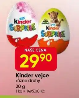 Hruška Kinder vejce nabídka