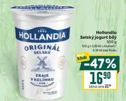 Billa Hollandia Selský jogurt bílý nabídka