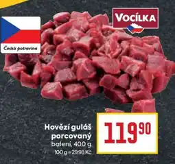 Billa Hovězí guláš porcovaný nabídka