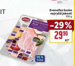 Billa Zvonařka šunka nejvyšší jakosti nabídka