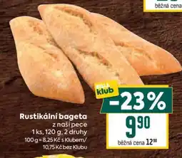 Billa Rustikální bageta nabídka