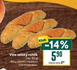 Billa Vita selský rohlík nabídka