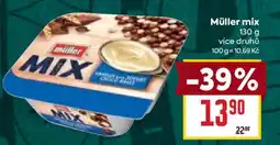Billa Müller Mix nabídka
