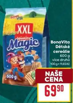 Billa BonaVita Dětské cereálie nabídka