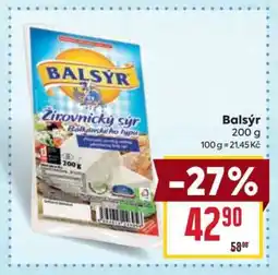 Billa BALSÝR Žirovnický sýr nabídka