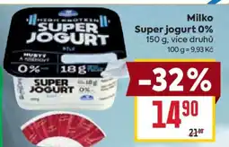 Billa Milko Super jogurt 0% nabídka