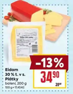 Billa Eidam 30 % t. v s. Plátky nabídka