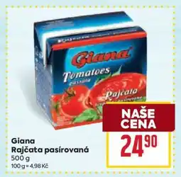 Billa Giana Rajčata pasírovaná nabídka