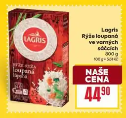 Billa Lagris Rýže loupaná ve varných sáčcích nabídka