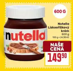 Billa Nutella Lískooříškový krém nabídka