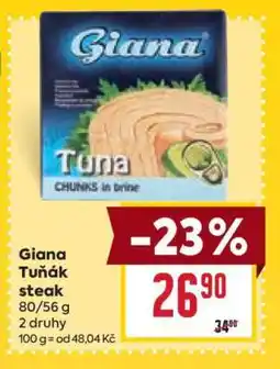 Billa Giana Tuňák steak nabídka
