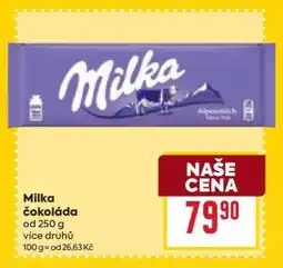 Billa Milka Čokoláda nabídka