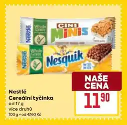 Billa Nestlé Cereální tyčinka nabídka