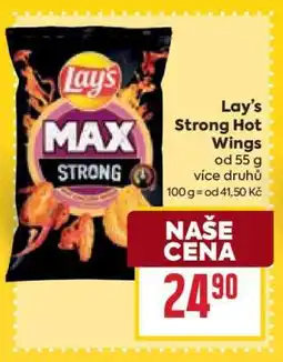 Billa Lay’s Strong Hot Wings nabídka