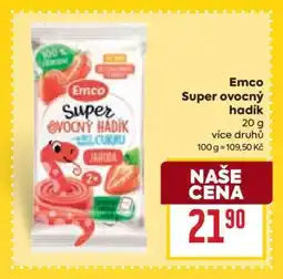 Billa EMCO SUPER OVOCNÝ HADÍK nabídka