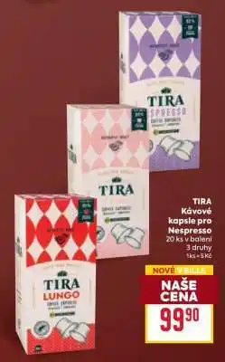 Billa TIRA Kávové kapsle pro Nespresso nabídka