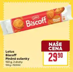 Billa Lotus Biscoff Plněné sušenky nabídka
