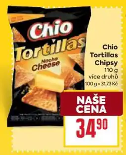 Billa Chio Tortillas Chipsy nabídka