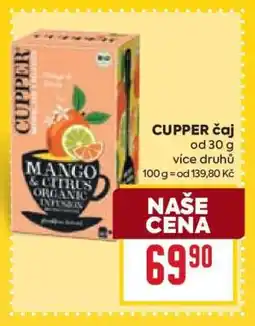 Billa CUPPER čaj nabídka