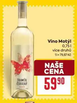 Billa Víno Motýl nabídka