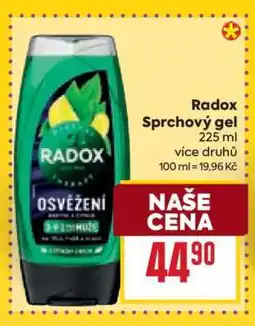 Billa Radox sprchový gel nabídka