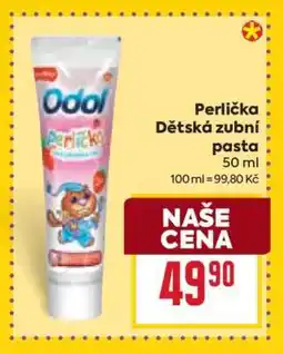 Billa Perlička Dětská zubní pasta nabídka