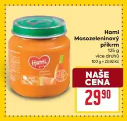 Billa Hami masozeleninový příkrm nabídka