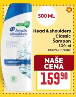 Billa Head & shoulders Classic Šampon nabídka
