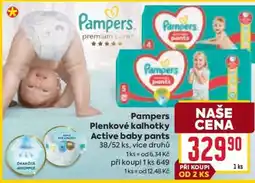 Billa Pampers Plenkové kalhotky Active baby pants nabídka
