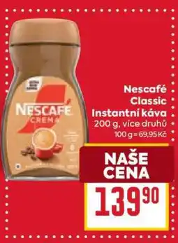 Billa NESCAFÉ CLASSIC Instantní káva nabídka