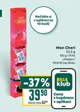 Billa Mon Chéri nabídka
