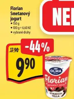 Albert Florian Smetanový jogurt nabídka