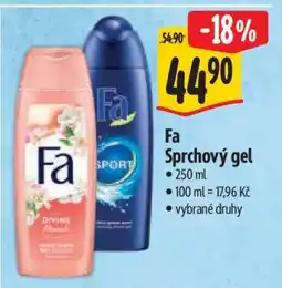 Albert Fa sprchový gel nabídka