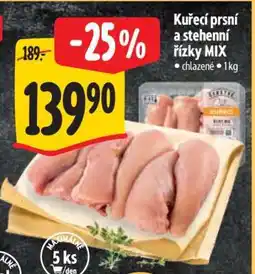 Albert Kuřecí prsí a stehenní řízky MIX nabídka