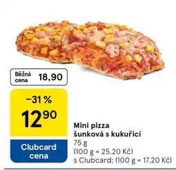 Tesco Mini pizza šunková s kukuřicí nabídka