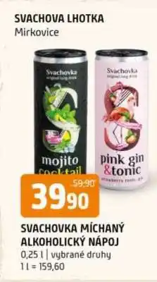 Terno SVACHOVKA MÍCHANÝ ALKOHOLICKÝ NÁPOJ nabídka