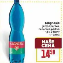 Billa Magnesia jemně perlivá, neperlivá, perlivá nabídka