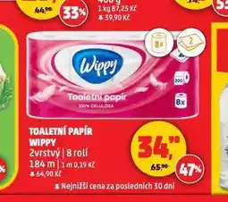Penny Market Wippy toaletní papír nabídka