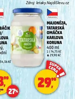 Penny Market Tatarská omáčka karlova koruna nabídka