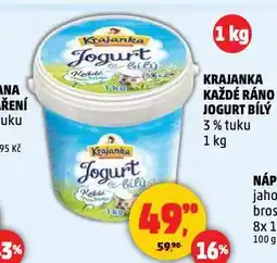 Penny Market Bílý jogurt každé ráno krajanka nabídka